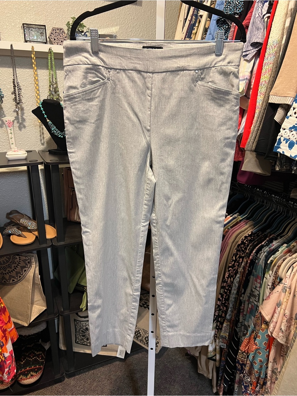 Hilary Radley Light Gray Sweatshirt